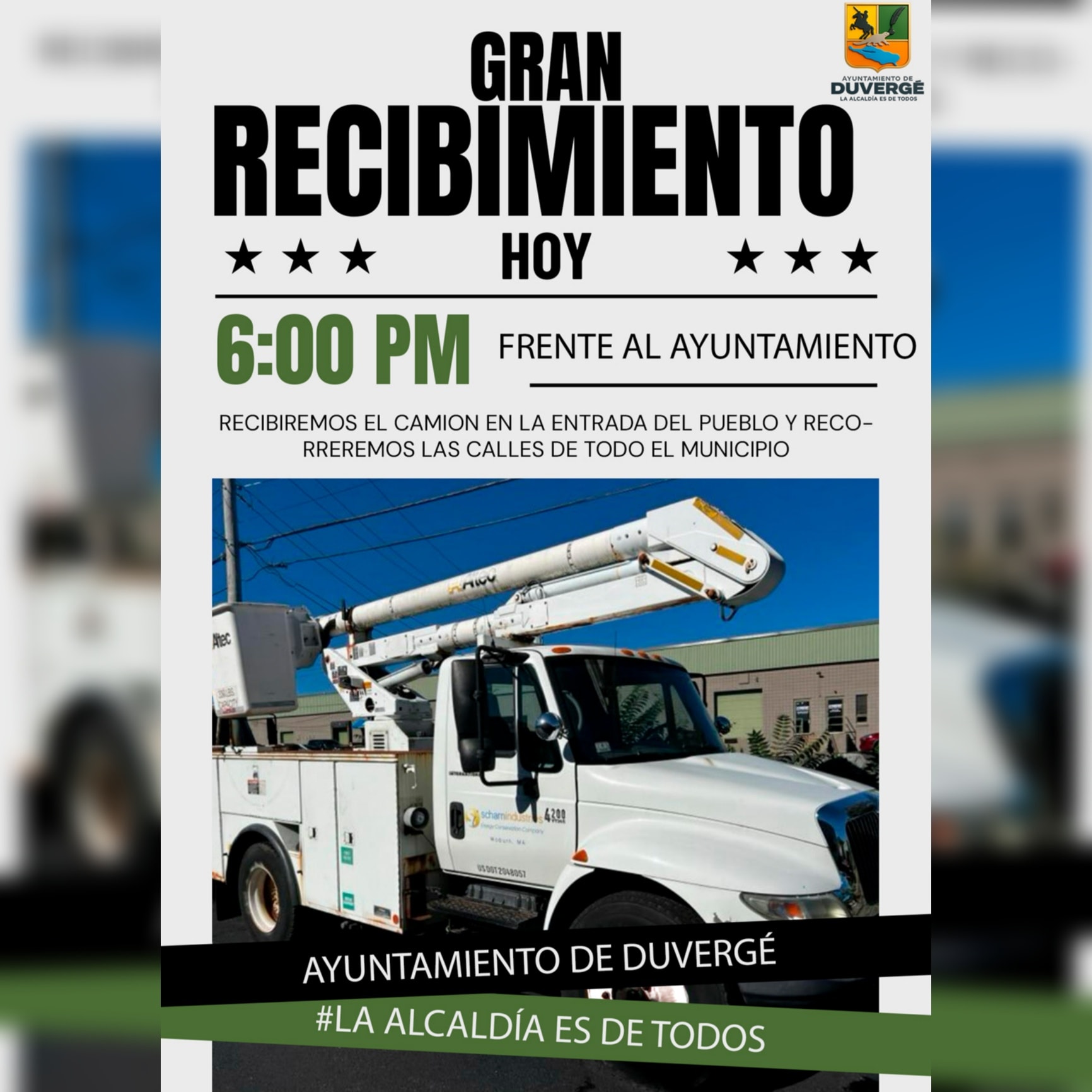 ¡GRAN RECIBIMIENTO HOY EN DUVERGÉ!