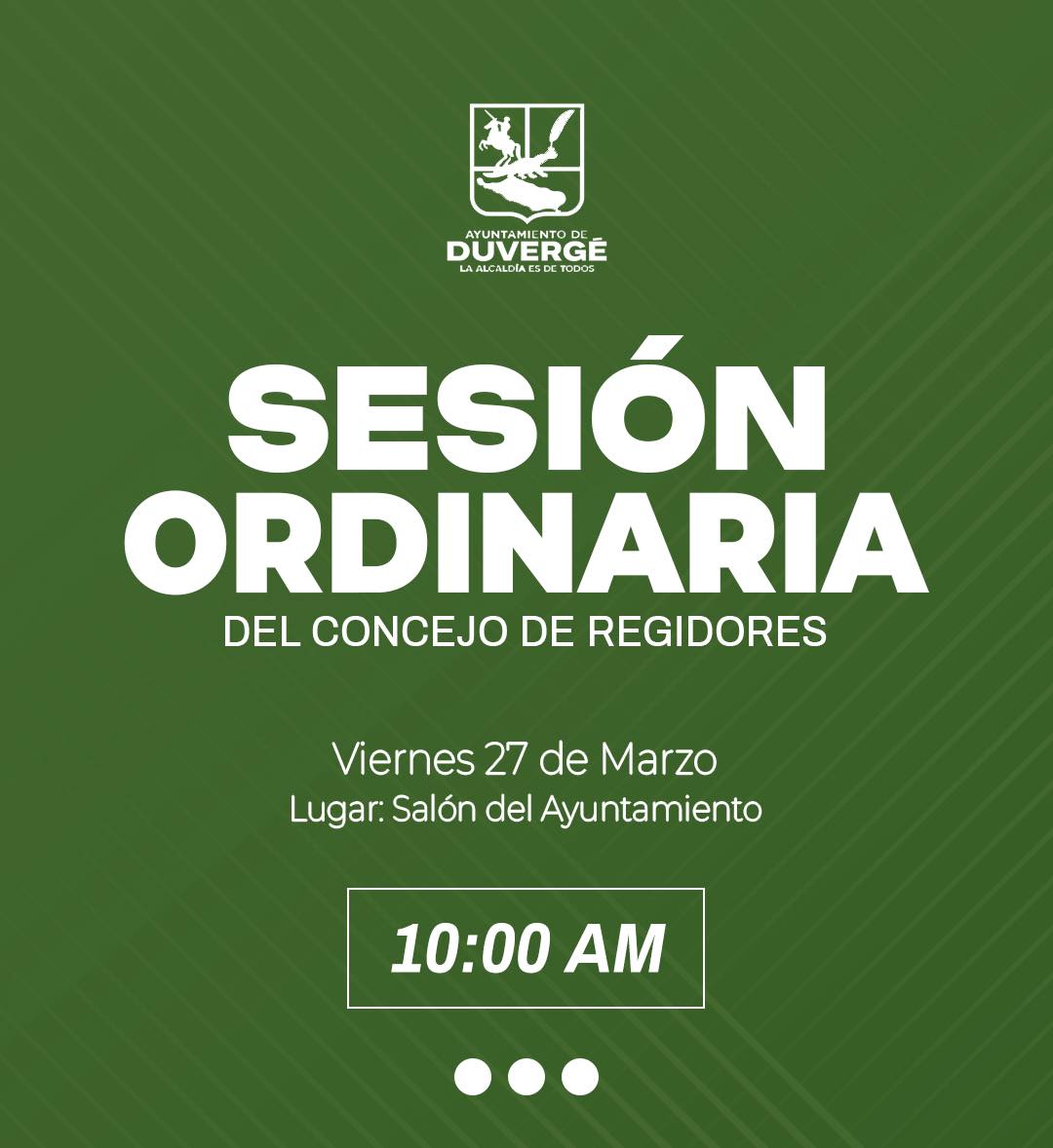 ¡Sesión Ordinaria!